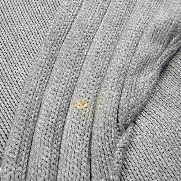 Tommy Bahama Jeans Mens XL Gray Cardigan Sweater Jacket Full Zip Heavyweight - Picture 7 of 12